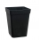 Pot carré noir 5.5 litres - 18 x 18 x 25.5cm 