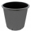Pot noir en plastique rond de 25 litres - 33 x 33 cm
