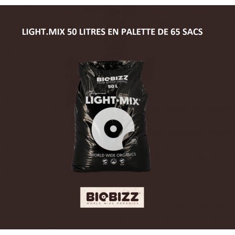 Palette de 65 terreaux Biobizz Light mix 50L - croissance et floraison