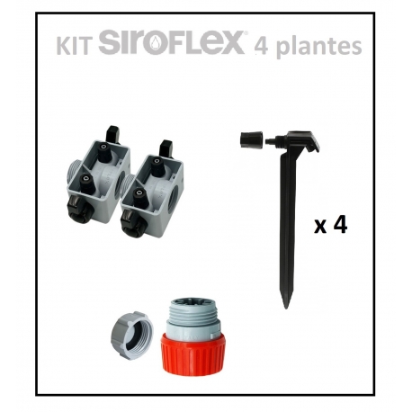 Kit irrigation 4 plantes SIROFLEX