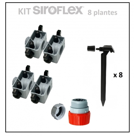 Kit irrigation 8 plantes SIROFLEX