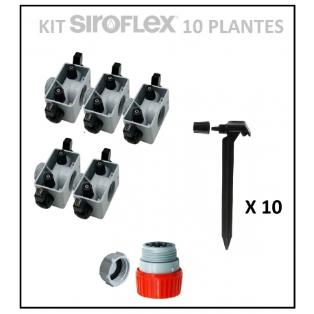 Kit irrigation 10 plantes SIROFLEX