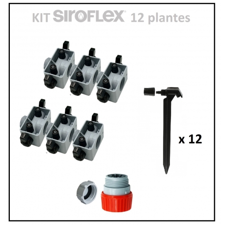 Kit irrigation 12 plantes SIROFLEX