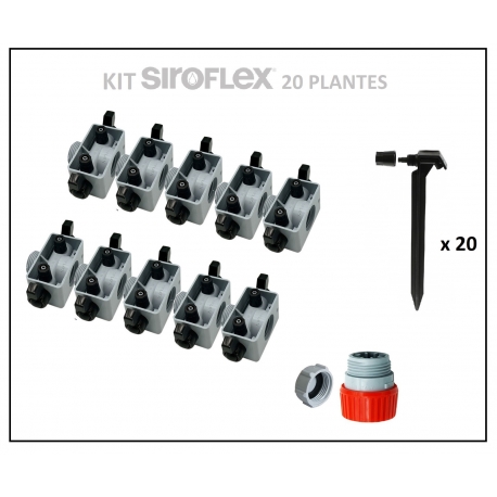 Kit irrigation 20 plantes SIROFLEX