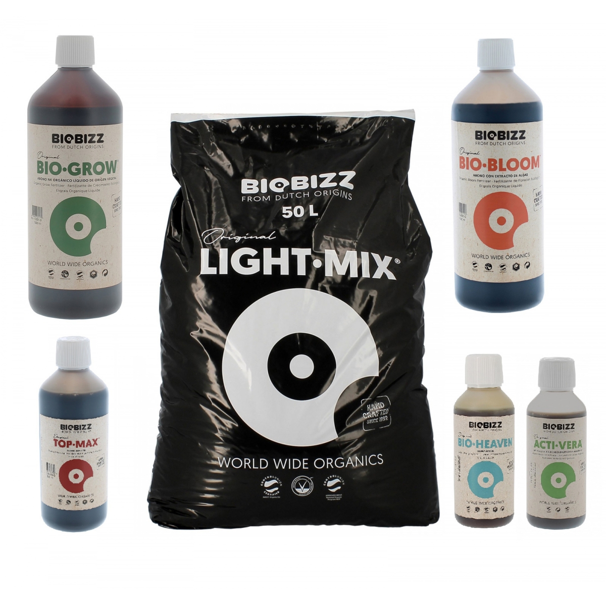 Terreau pasteurisé Light Mix de chez Biobizz sac de 20 litres