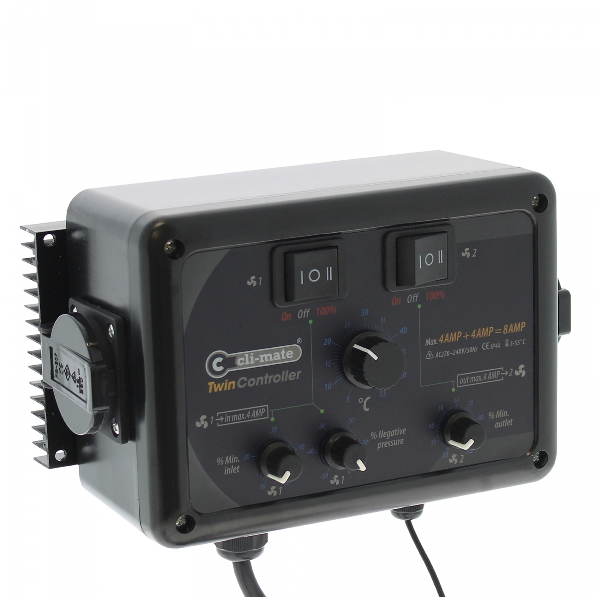 CLI-MATE Twin Controlller 4+4 Amp - Contrôleur de ventilation