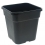 Pot carré noir de 14 litres - 28.5 x 28.5 x 29cm