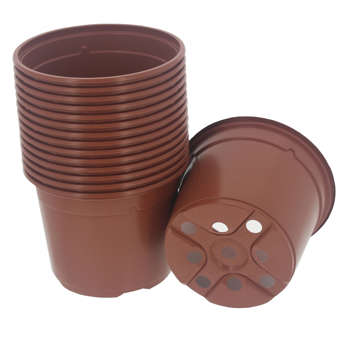 Pots de culture en plastique rond 6 cm - 30 pièces