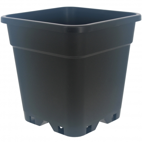 Pot carré noir 25 litres - 33x33x35cm