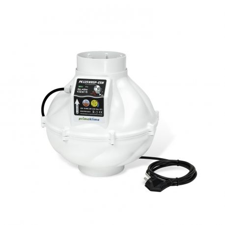 Extracteur EC WHSP Ø125mm avec variateur max 450m3/h – Prima Klima