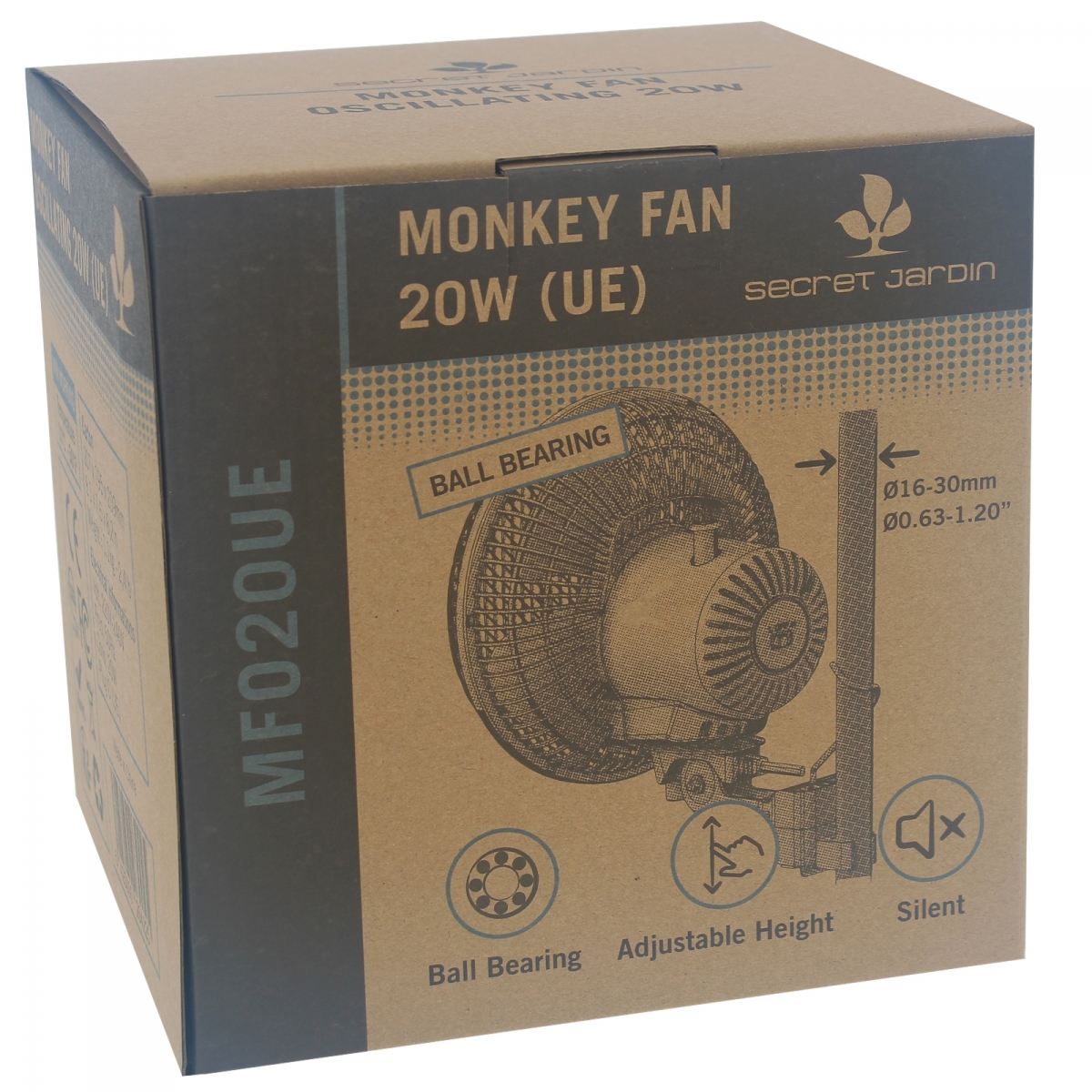 Ventilateur A Pince - Monkey Fan 20 Cm - 16w - Secret Jardin