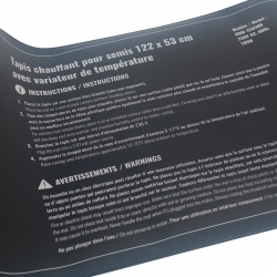 Tapis chauffant 105W - Avec variateur - RODWIN Electronics