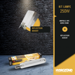 Kit lampe Agro 250W - Réflecteur ouvert