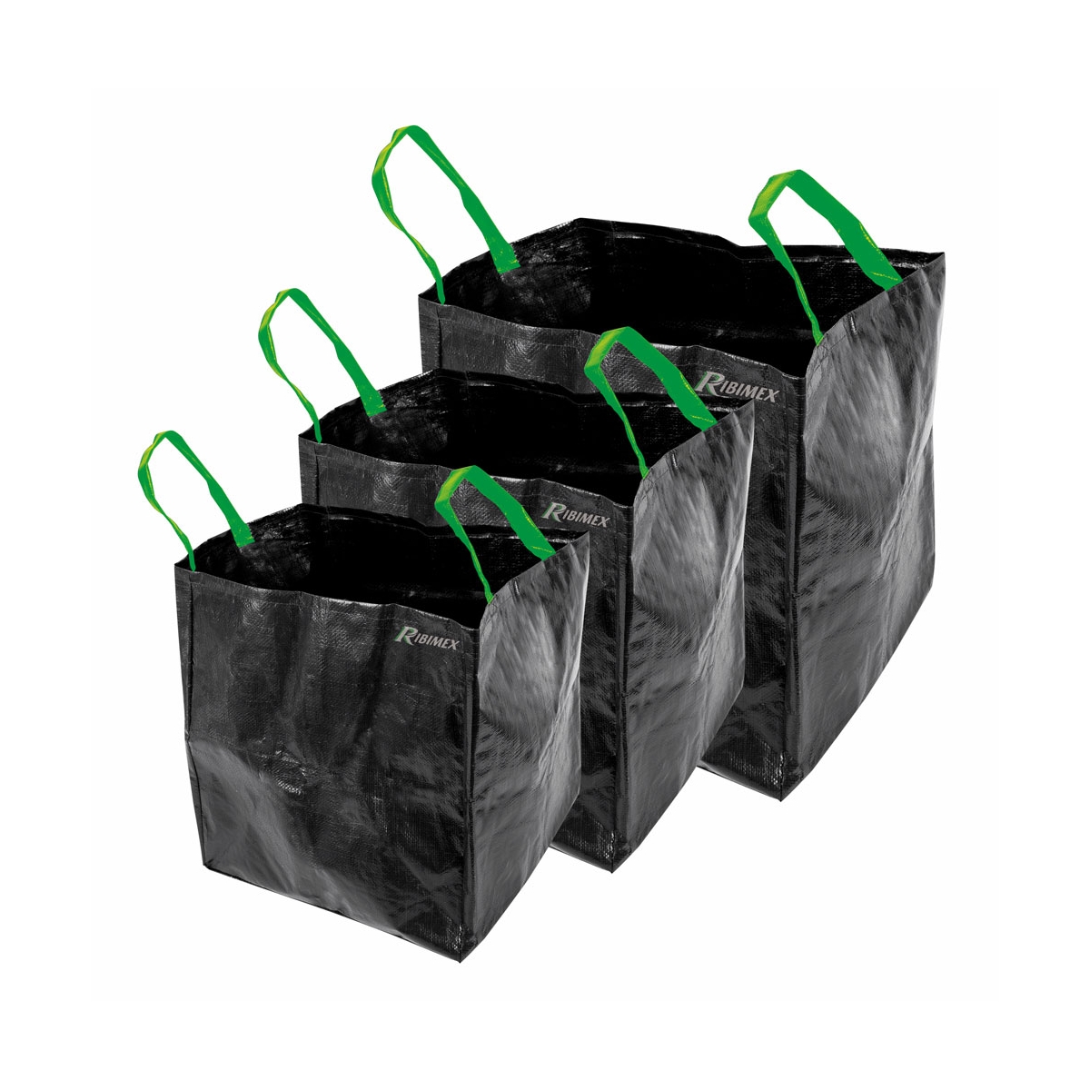 Lot de 3 sacs pour transporter les déchets verts. 70/100/150L