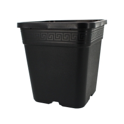 Pot carré noir - 9 litres
