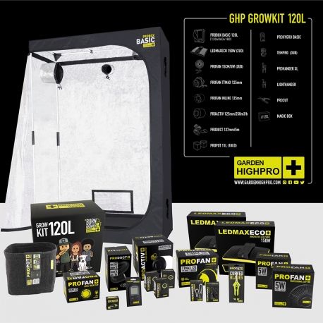 KIT DE CULTURE COMPLET - 120x60x180m - 2x150W - GARDEN HIGH PRO