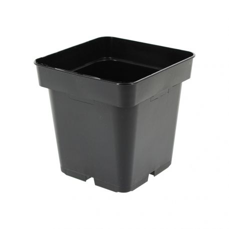 POT CARRE NOIR 1L - 11x11x11 cm