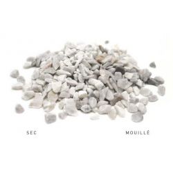 GRAVIER CONCASSES BLANC CARRARE 8/12 - 10Kg