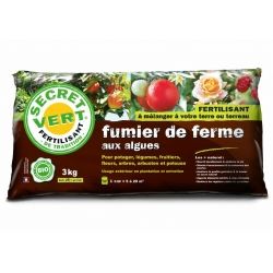 Fumier de ferme UAB - Secret Vert - Sac de 3kg