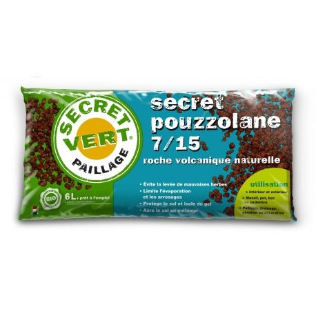 Pouzzolane rouge/brun 7/15 UAB - Sac de 6L