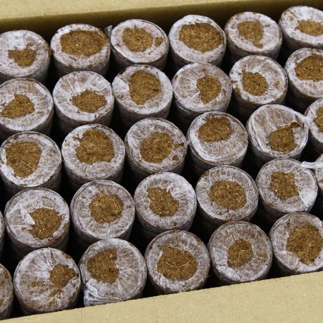 Disques de germination JIFFY Tourbe et coco en carton de 1000 pièces - 39x40mm