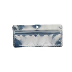 PACK DE 50 SACHET ZIP ALU NOIR/TRANSPARENT 15x7cm - QNUBU