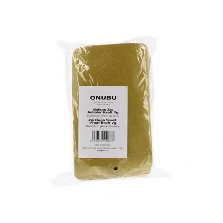 Pack de 50 sachets zip kraft / transparent 10 x 16,5 cm – QNUBU