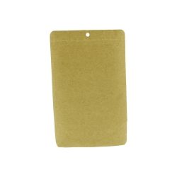 Pack de 50 sachets zip kraft / transparent 23,5 x 15 cm – QNUBU