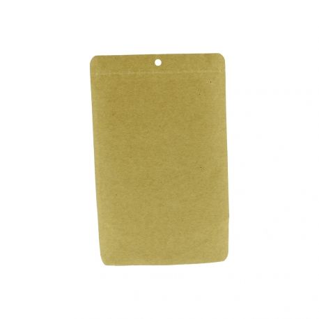 Pack de 50 sachets zip kraft / transparent 23,5 x 15 cm – QNUBU