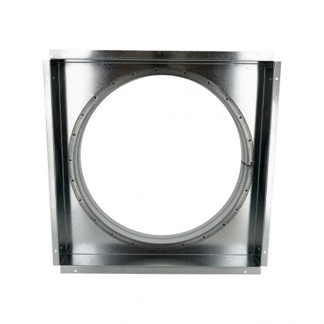 Adaptateur aluminium pour grille de ventilation 400 × 400 mm – Ø350 mm