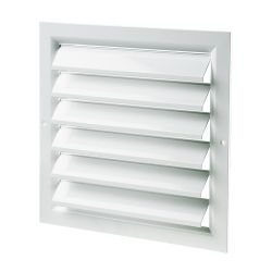 Grille de ventilation en aluminium 400 × 400 mm – Avec volets anti-retour
