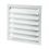 Grille de ventilation en aluminium 400 × 400 mm – Avec volets anti-retour