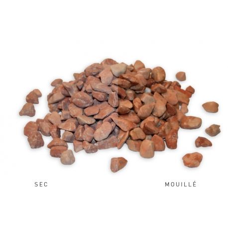 GRAVIER ROULÉ ROUGE ORANGÉ/VÉRONE 15/25 - Sac de 20kg