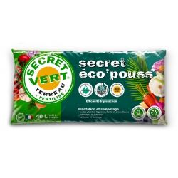 Terreau Eco'pousse en sac de 40L - Secret Vert