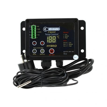 Controller pour extracteur Hybrid fan -Temperature & Speed controller