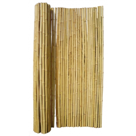 Brise vue naturelle en bambou rond Ø30/40 - 200X200cm - Occultation jardin