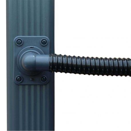 Collecteur d'eau rectangulaire 60x80 mm ANTHRACITE