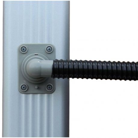 Collecteur d’eau rectangulaire 60x80 mm – Gris – Kit complet