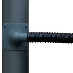 Collecteur d’eau rond Ø80 mm – Anthracite – Kit complet