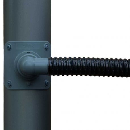 Collecteur d’eau rond Ø80 mm – Anthracite – Kit complet