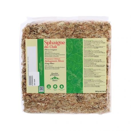 Sphaigne du Chili – Sachet 500 g – Support de culture naturel