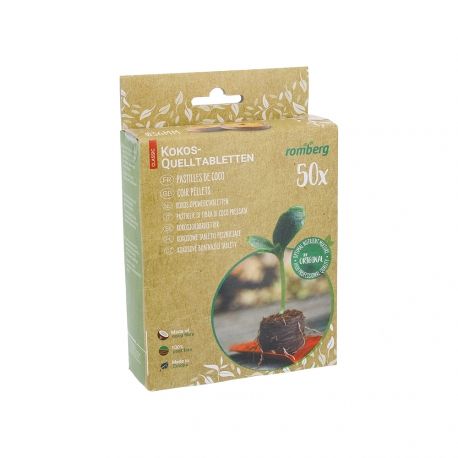 Blister de 50 pastilles COCO Ø3,6cm - ROMBERG