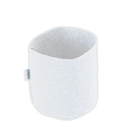Pot géotextile BLANC 1 litre - TEXPOT 