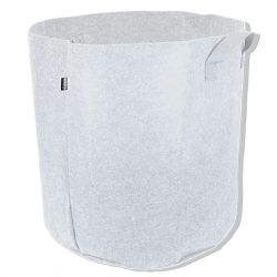 Pot géotextile 50 litres TEXPOT - blanc avec poignée