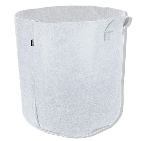 Pot géotextile 50 litres TEXPOT - blanc avec poignée