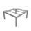 Support table de culture 110 x 100 cm. Structure stable pour table à marée et systèmes hydroponiques