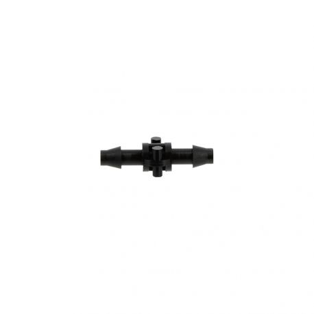 Raccord droit cannelé pour tuyau capillaire 4/6 mm