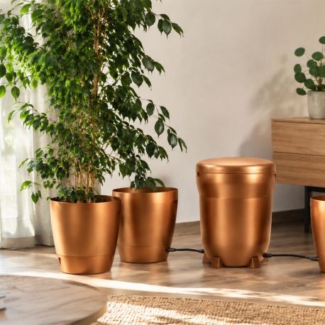 Système d’arrosage autonome Khloris Cuivre – 2 pots 8,5 L – AutoPot