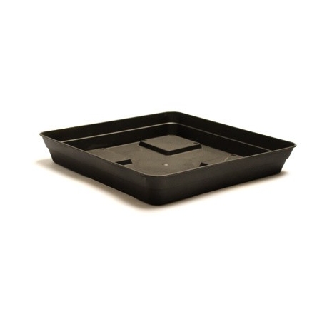 12 x 12 cm Noir MXMA Soucoupe carrée en plastique durable pour pot de fleurs 