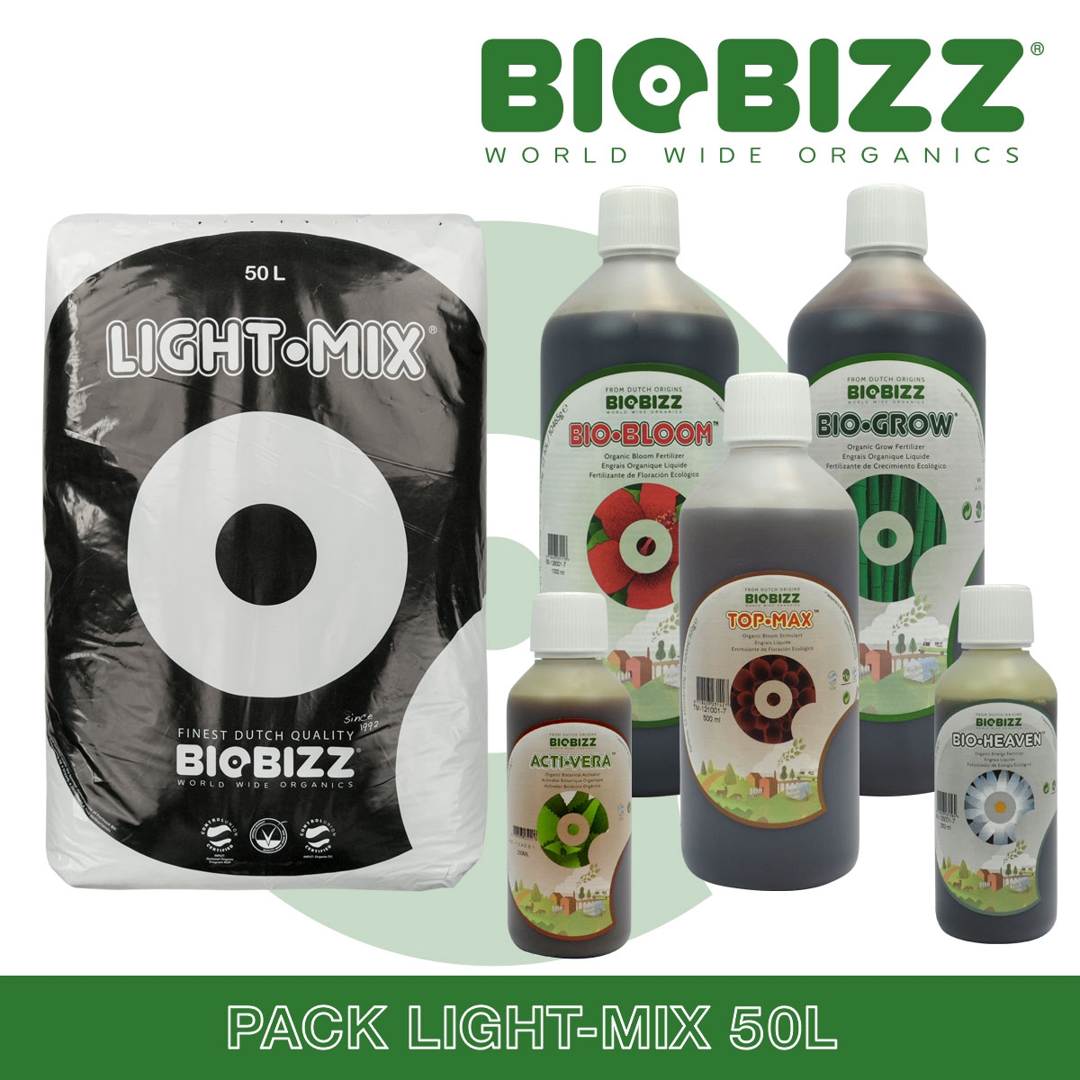 Terreau de croissance Light-Mix sol - BIOBIZZ - Sac de 50 L